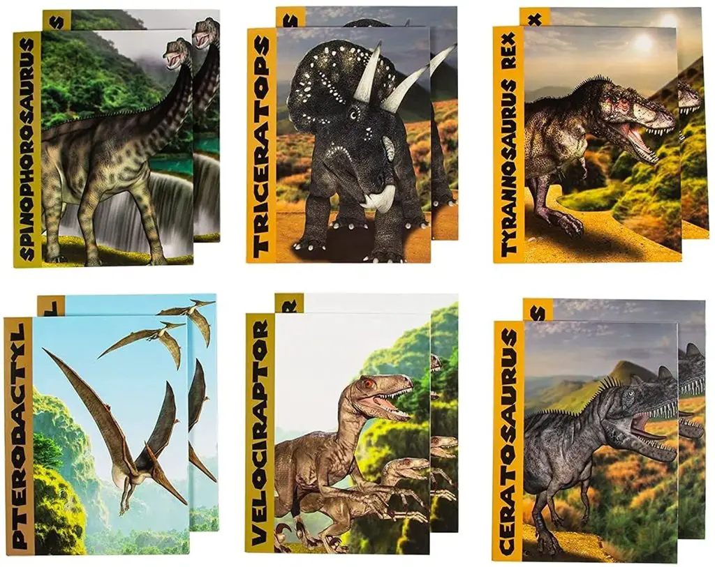 Dinosaur Pocket File Folders for Kids by Juvale