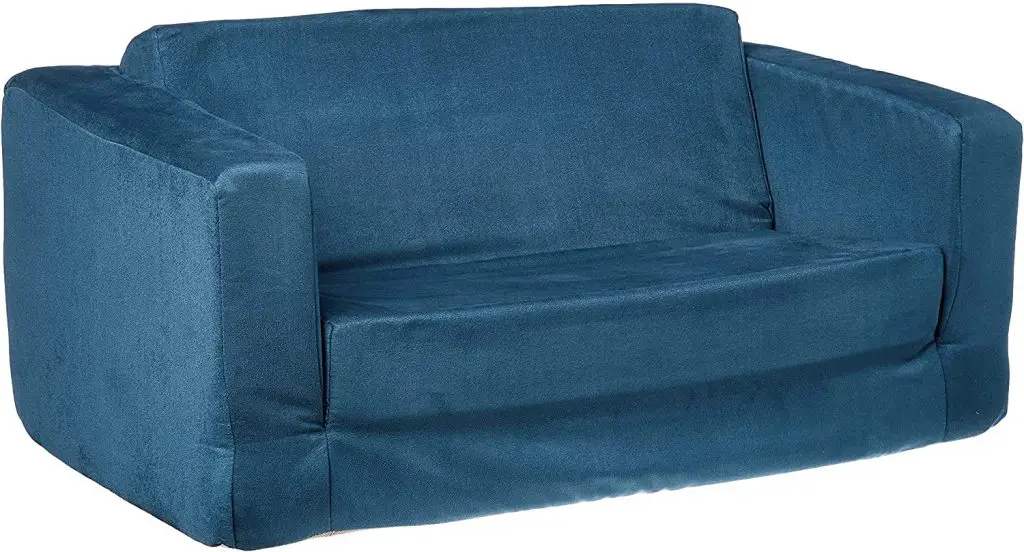 Fun Furnishings Toddler Flip Sofa with Dark Blue Shade