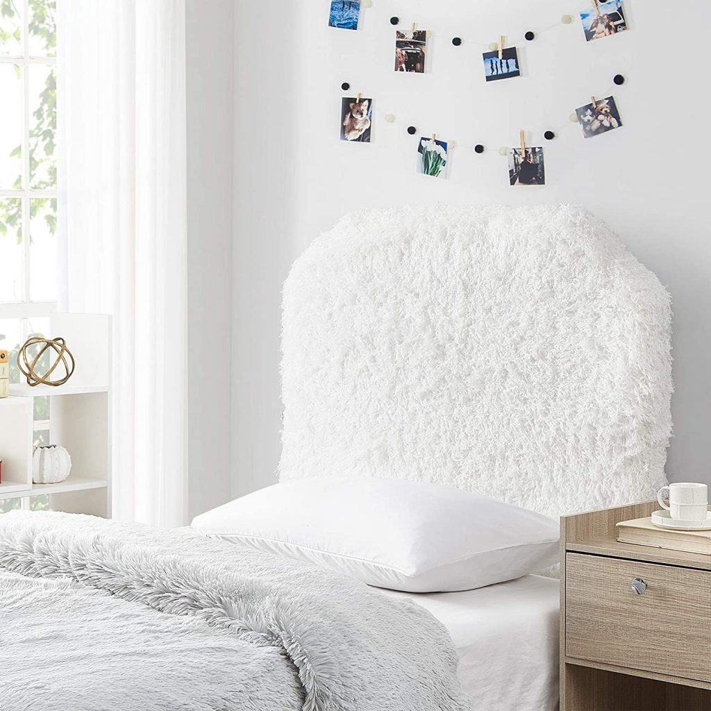 Mo' Fluffy Feathers Dorm Headboard with Plush Texture