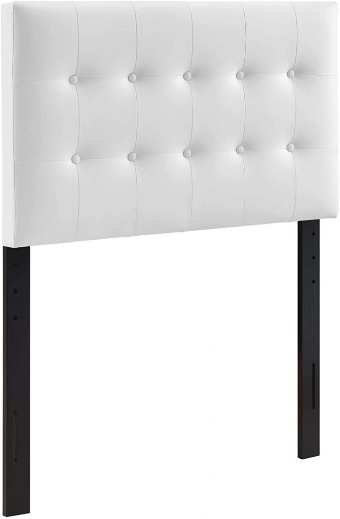 Modway Emily Tufted Headboard with Faux Leather 