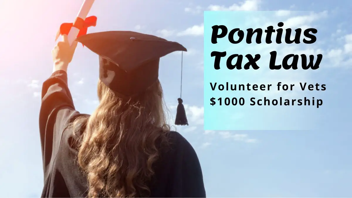 Pontius Tax Law Volunteer for Vets $1000 Scholarship