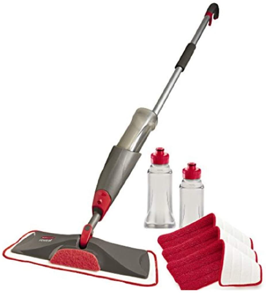 Rubbermaid Reveal Spray Microfiber Floor Mop Cleaning Kit for Laminate & Hardwood Floors