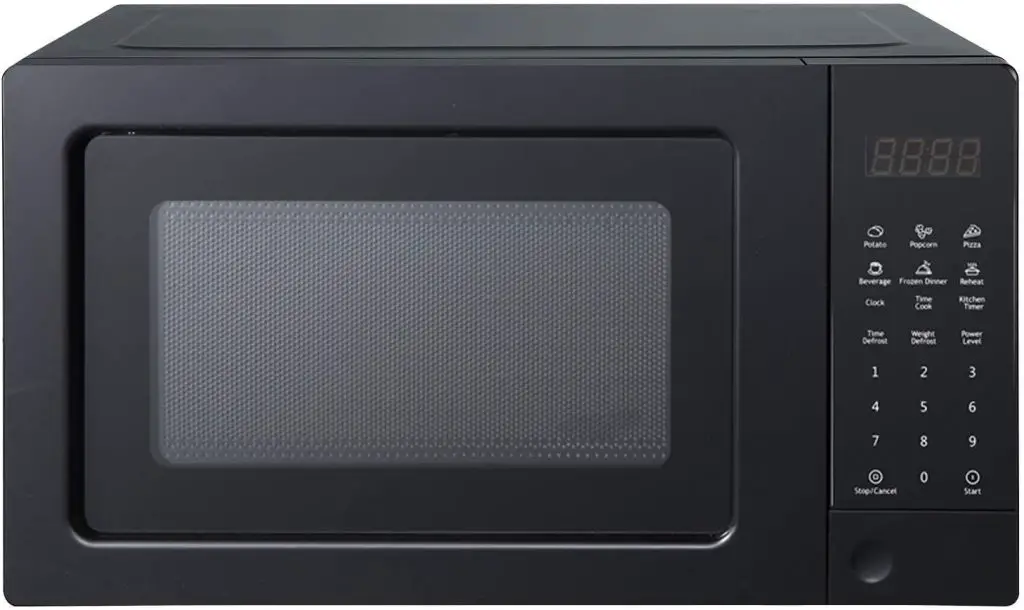 SMETA Small Compact Microwave Oven Countertop 0.7 Cu.Ft/700W for Dorm with Child Safety Lock