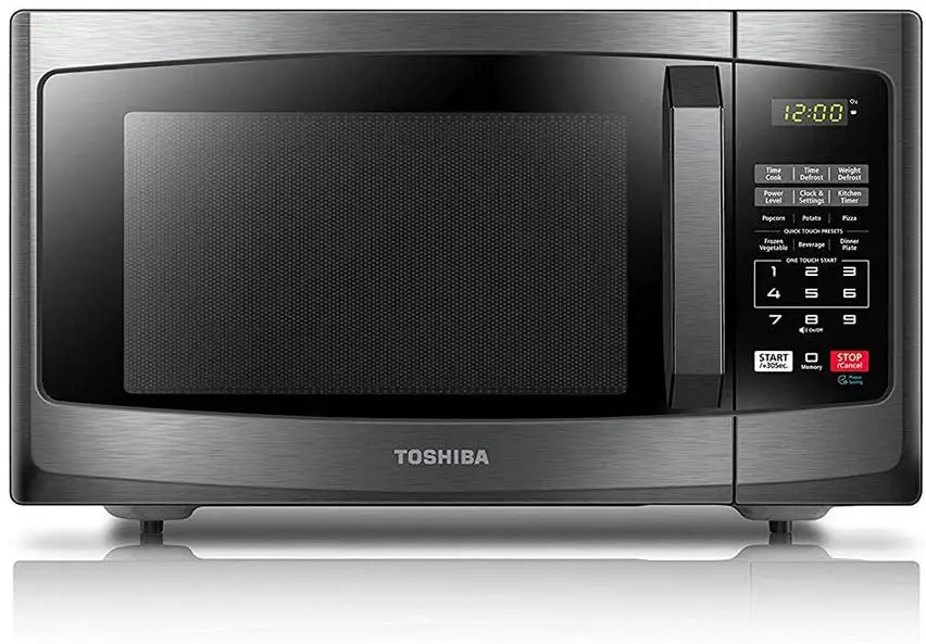 Toshiba EM925A5A-BS Microwave Oven with Sound On/Off ECO Mode and LED Lighting