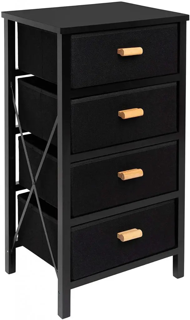 Zenacasa Dorm Dresser with Foldable Storages
