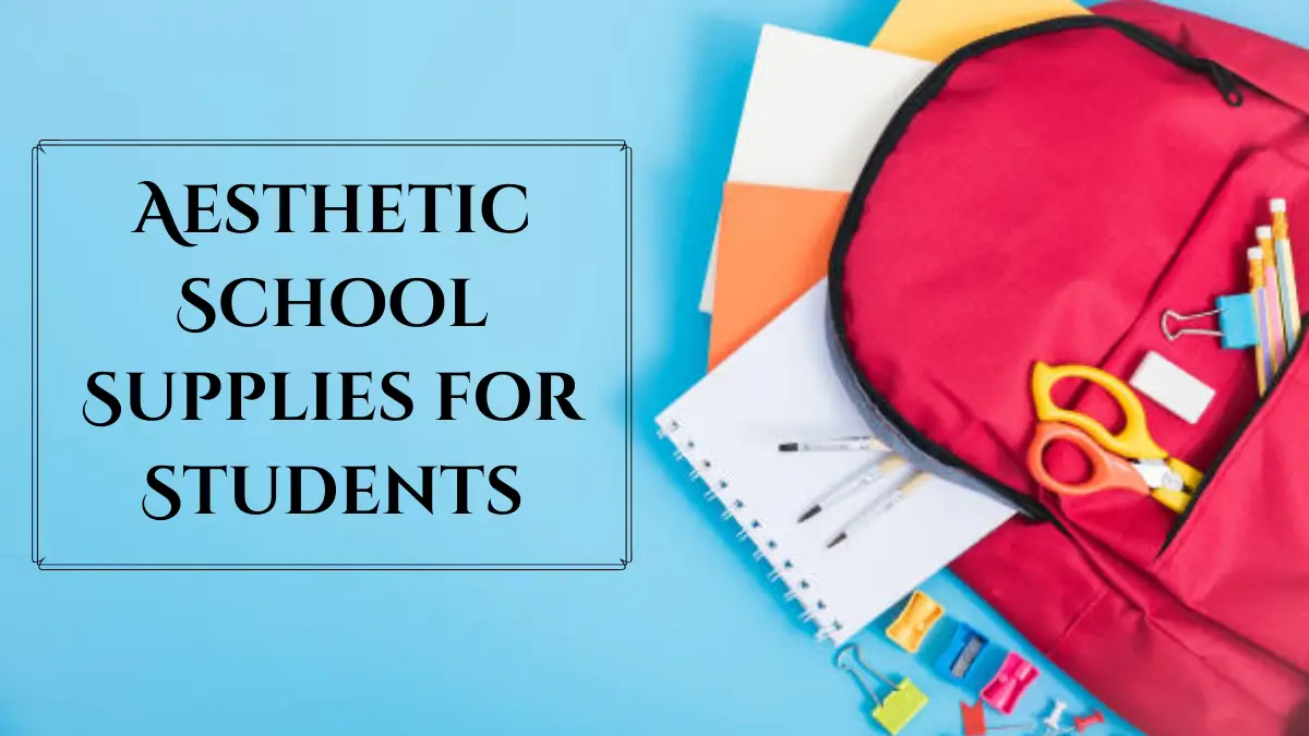 Aesthetic School Supplies for Students