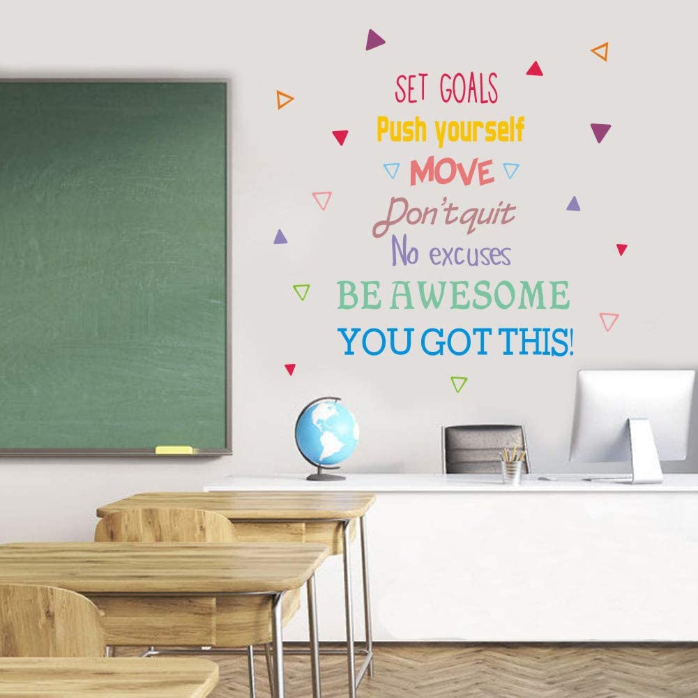 IARTTOP Colorful Inspirational Quote Wall Decal