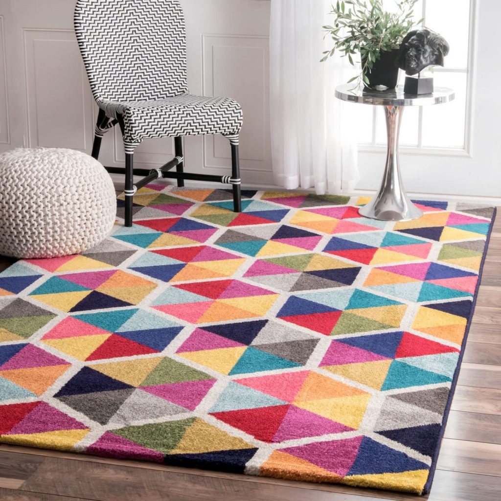 nuLOOM Maris Triangles Area Rug with Multi Colors
