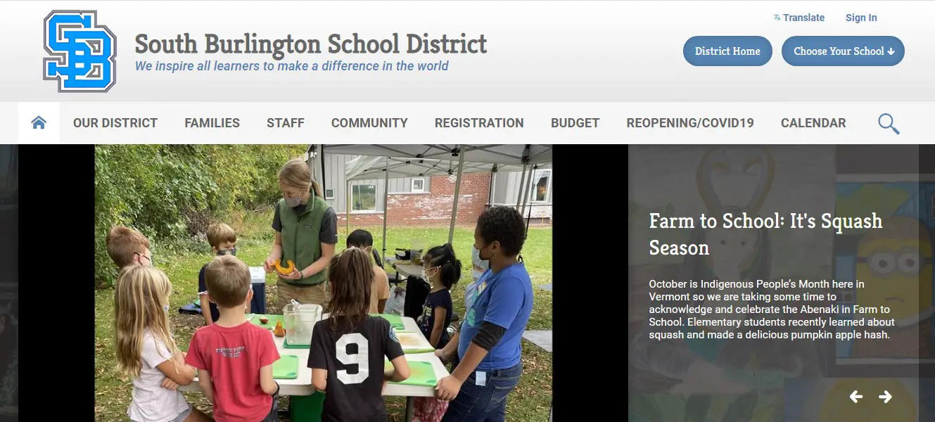 Best School Districts in Vermont