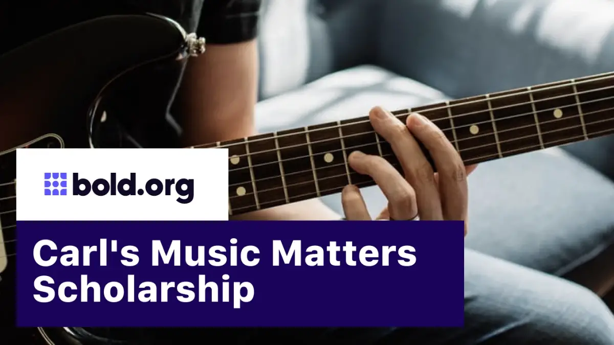 Carl's Music Matters Scholarship for High School