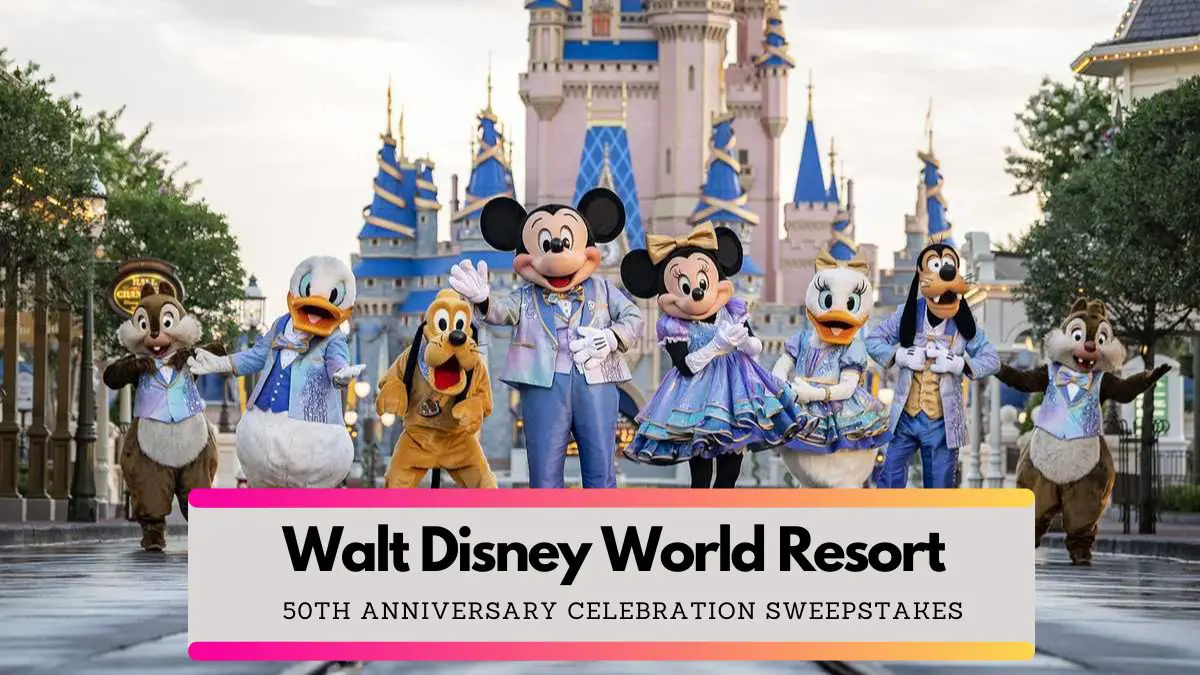 Walt Disney World Resort 50th Anniversary Celebration Sweepstakes