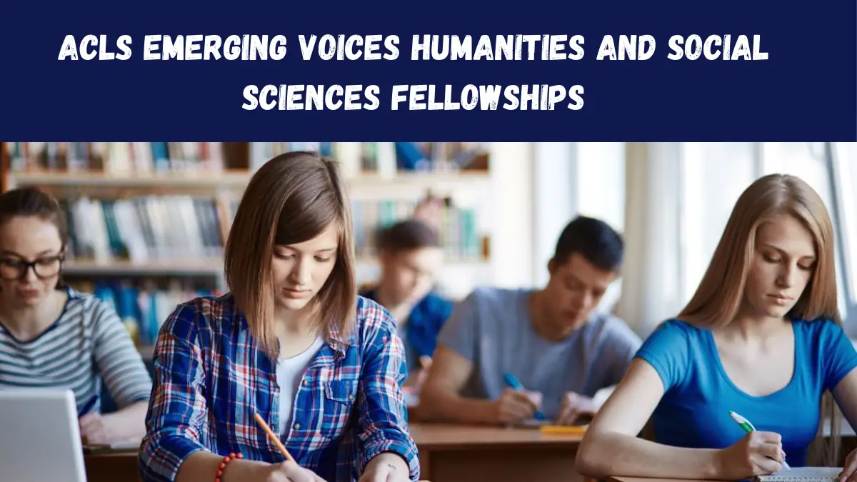 ACLS Emerging Voices Humanities and Social Sciences Fellowships