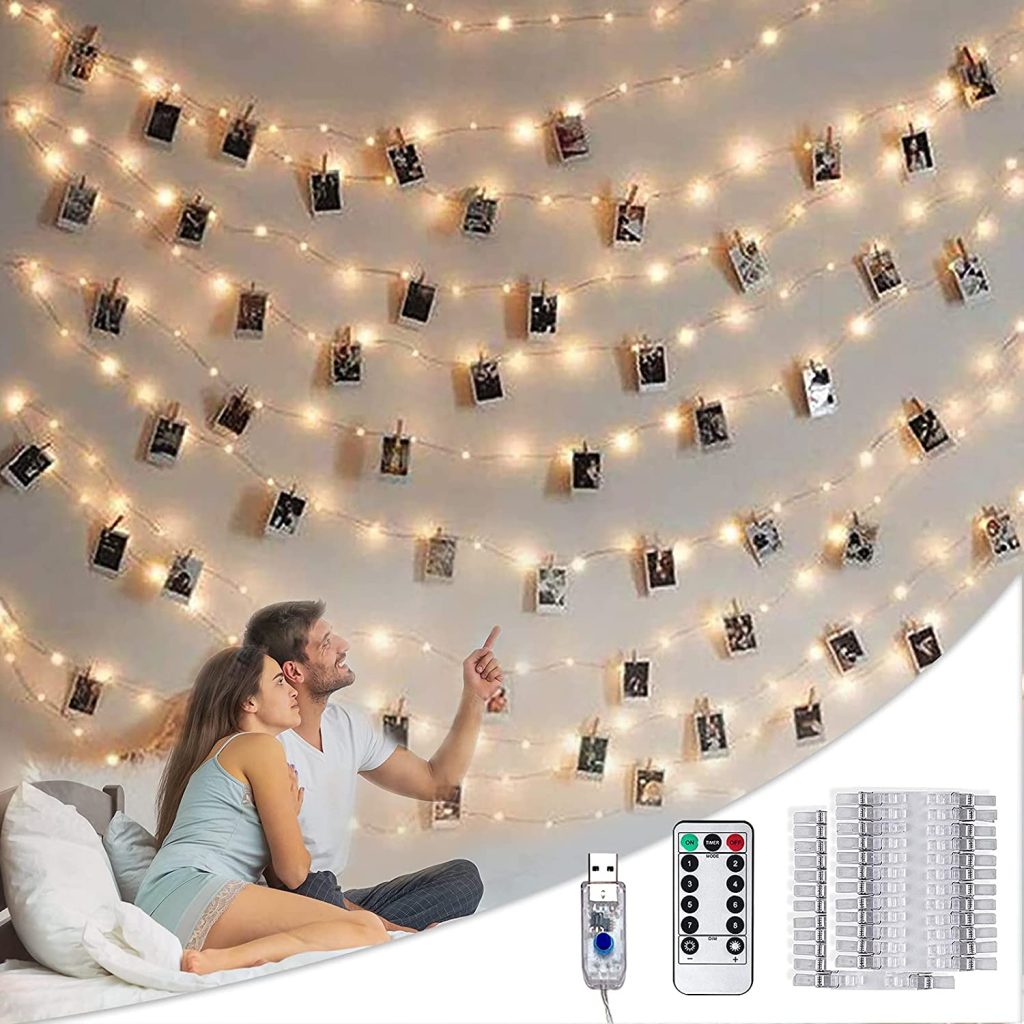 Photo Clip String Lights with Remote