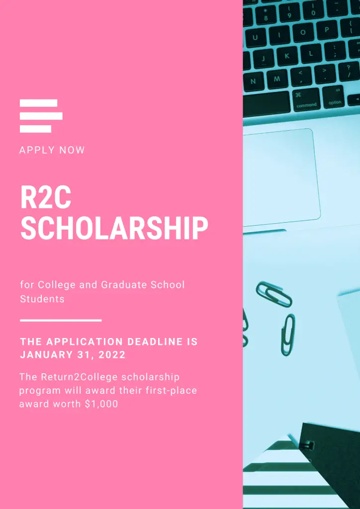 R2C Scholarship for College and Graduate School Students