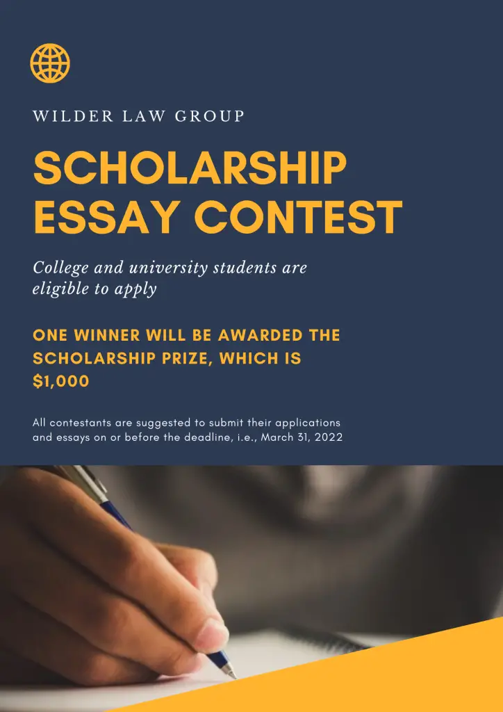 Wilder Law Group Scholarship Essay Contest