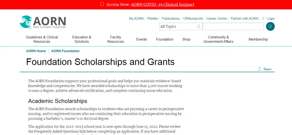 AORN Scholarships