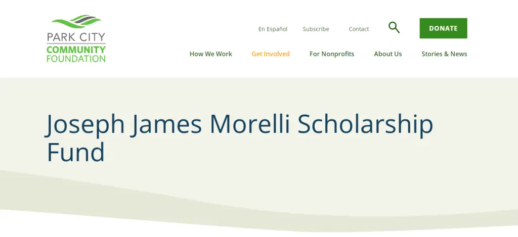The Joseph James Morelli Scholarship