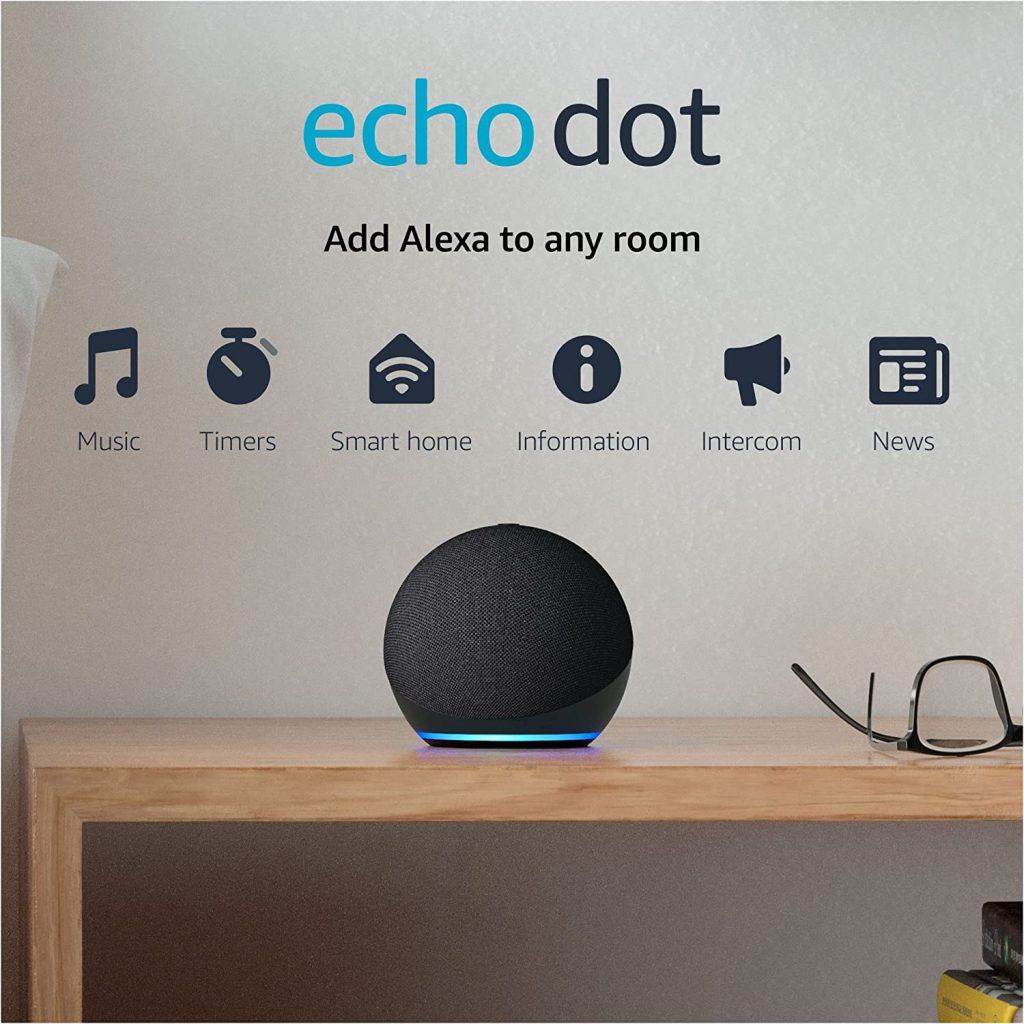 Echo Dot Smart Speaker with Alexa Black