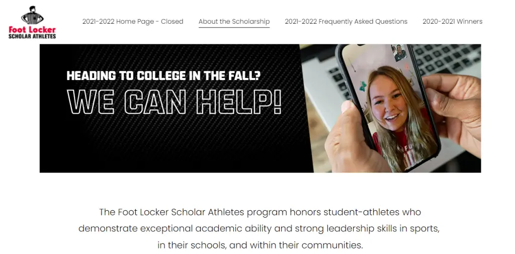 Foot Locker Scholar Athletes Program