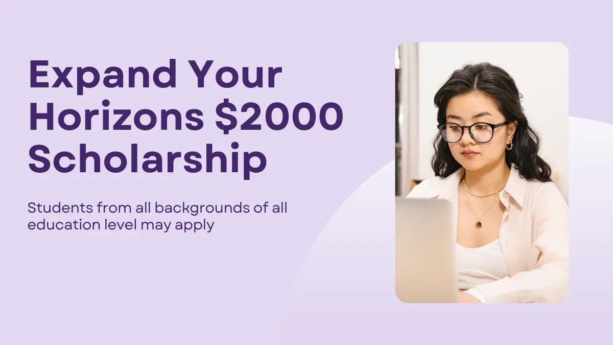 Expand Your Horizons $2000 Scholarship