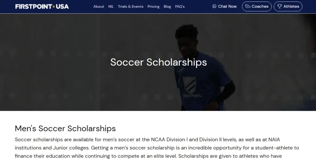 Men's Soccer Scholarships
