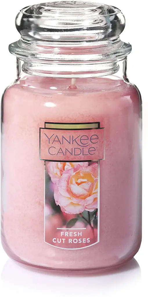 Cut Roses Candle