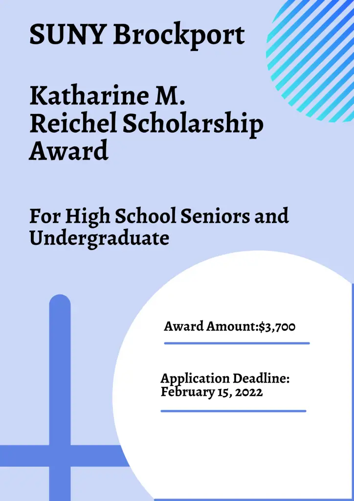 Katharine M. Reichel Scholarship Award 